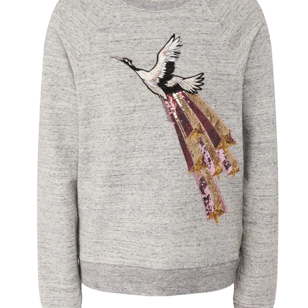 RARE Golden Goose Hariku Sequin Pullover Crewneck Sweatshirt Size M